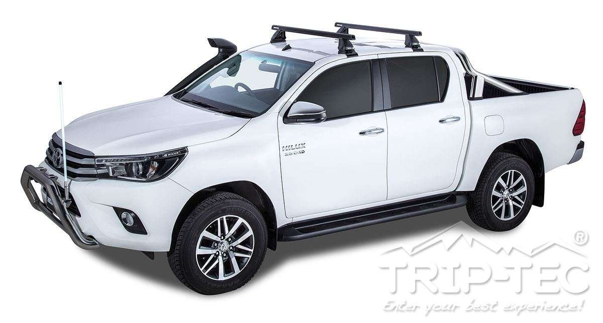 Dach Quertrager HEAVY DUTY RHINO RACK fur TOYOTA HILUX ab Bj. 2016 Doppelkabine Dachtrager Hilux Revo ab Baujahr 09 2016 TOYOTA Fahrzeugzubehor fur TRIP TEC
